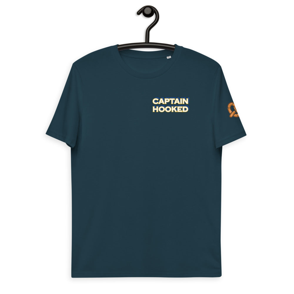 "CAPTAIN I'm HOOKED" Unisex organic cotton t-shirt