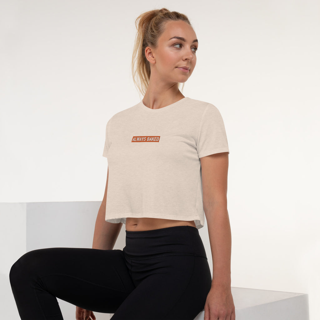 Always Baked Embroidered Crop Tee